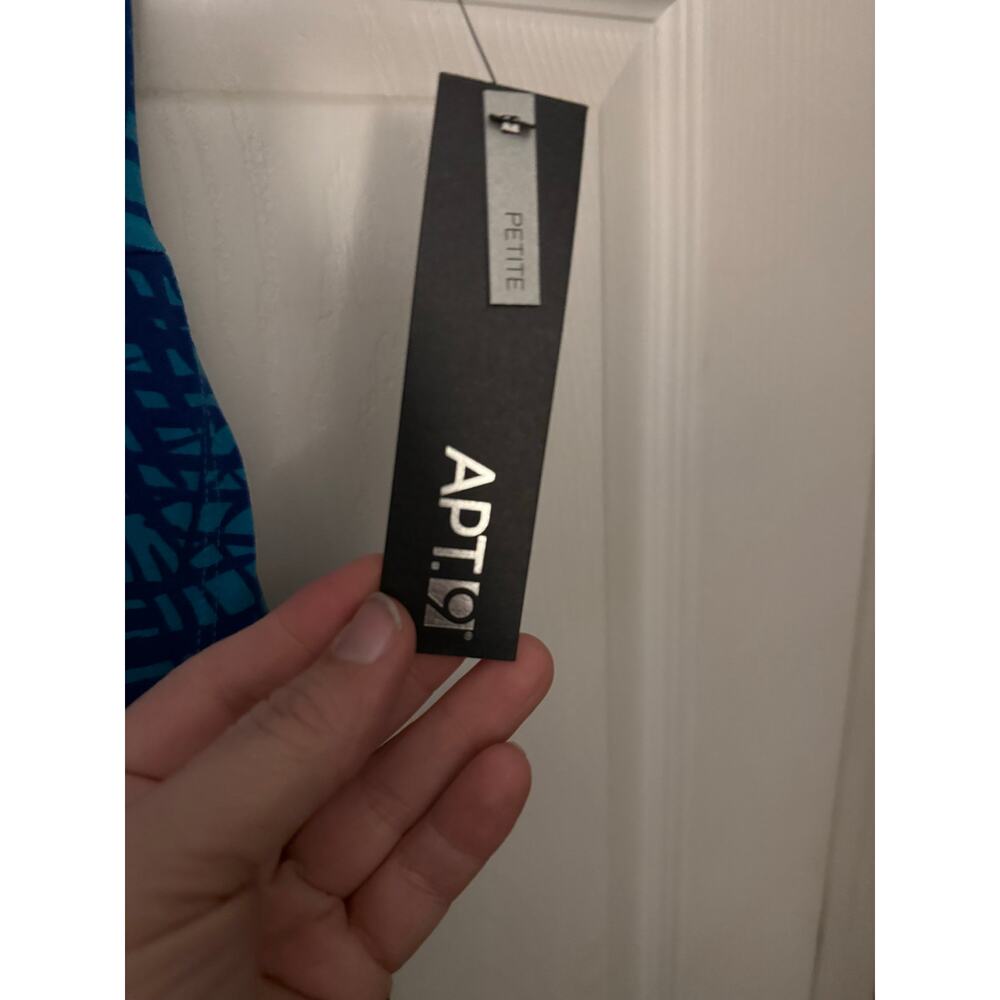 Blue Dress By Apt 9 Size Petite Medium - Picture 4 of 9